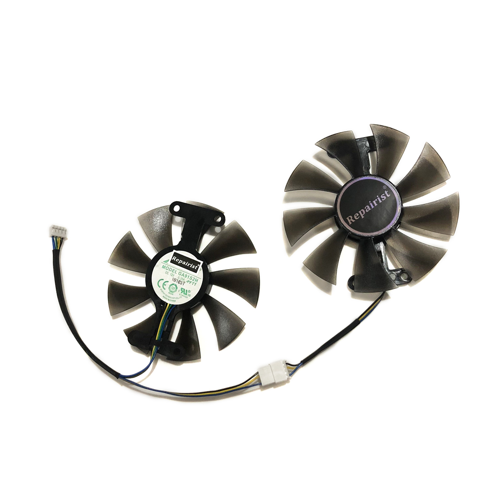 Rx 580 8Gb 2048Sp Gpu - 2 pièces/ensemble, GA91S2H, ventilateur de carte